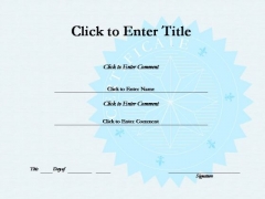 School Achievement Certificate PowerPoint Templates School Achievement Certificate PowerPoint Templates