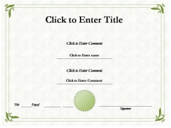 School Award Certificate PowerPoint Templates School Award Certificate PowerPoint Templates