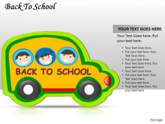 School Bus Kids Back To School PowerPoint Slides And Ppt Diagram Templates