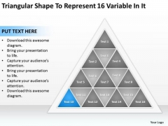 Shape To Represent 16 Variable In It Ppt Writing Up Business Plan PowerPoint Slides