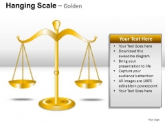 Signs Hanging Scale Golden PowerPoint Slides And Ppt Diagrams Templates Signs Hanging Scale Golden PowerPoint Slides And Ppt Diagrams Templates