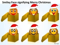 Smiley Faces In Box On Christmas Eve Peace Joy PowerPoint Slides Smiley Faces In Box On Christmas Eve Peace Joy PowerPoint Slides