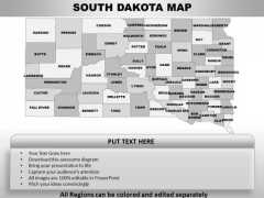 South Dakota PowerPoint Maps South Dakota PowerPoint Maps