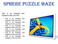 Sphere Maze Puzzle Business PowerPoint Presentation Slides F
