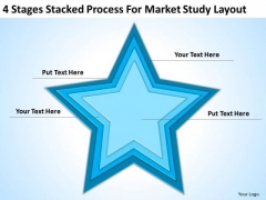 Stages Stacked Process For Market Study Layout Ppt Business Plan PowerPoint Templates