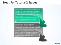 Steps For Tutorial 2 Stages Customer Flow Chart PowerPoint Templates Steps For Tutorial 2 Stages Customer Flow Chart PowerPoint Templates