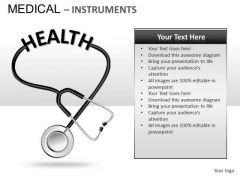 Stethoscope Medical Instrument PowerPoint Slides And Ppt Diagram Templates