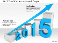 Stock Photo 2015 Year With Arrow Growth Graph PowerPoint Slide Stock Photo 2015 Year With Arrow Growth Graph PowerPoint Slide