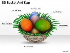 Stock Photo 3d Basket With Ester Eggs PowerPoint Slide Stock Photo 3d Basket With Ester Eggs PowerPoint Slide
