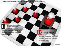 Stock Photo 3d Business Executive On Chess Board Bar PowerPoint Slide Stock Photo 3d Business Executive On Chess Board Bar PowerPoint Slide