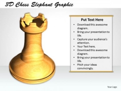 Stock Photo 3d Chess Elephant Graphic PowerPoint Template Stock Photo 3d Chess Elephant Graphic PowerPoint Template