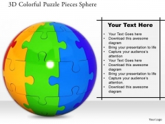 Stock Photo 3d Colorful Puzzle Pieces Sphere PowerPoint Slide Stock Photo 3d Colorful Puzzle Pieces Sphere PowerPoint Slide