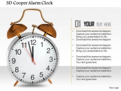 Stock Photo 3d Cooper Alarm Clock PowerPoint Slide Stock Photo 3d Cooper Alarm Clock PowerPoint Slide