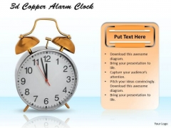 Stock Photo 3d Copper Alarm Clock For Time Management PowerPoint Slide Stock Photo 3d Copper Alarm Clock For Time Management PowerPoint Slide