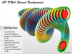 Stock Photo 3d Dna Strand Background Ppt Template
