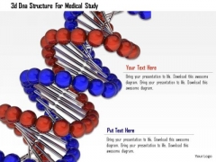 Stock Photo 3d Dna Structure For Medical Study PowerPoint Slide Stock Photo 3d Dna Structure For Medical Study PowerPoint Slide