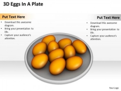 Stock Photo 3d Eggs In A Plate Food PowerPoint Slide Stock Photo 3d Eggs In A Plate Food PowerPoint Slide