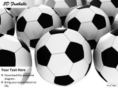 Stock Photo 3d Footballs Background For Games PowerPoint Slide Stock Photo 3d Footballs Background For Games PowerPoint Slide
