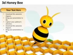 Stock Photo 3d Honey Bee With Colony Design PowerPoint Slide Stock Photo 3d Honey Bee With Colony Design PowerPoint Slide