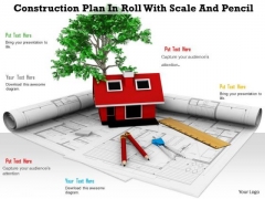 Stock Photo 3d House Model Construction Plan PowerPoint Slide Stock Photo 3d House Model Construction Plan PowerPoint Slide