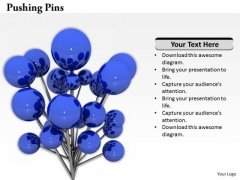 Stock Photo 3d Illustration Of Pushing Pins PowerPoint Slide Stock Photo 3d Illustration Of Pushing Pins PowerPoint Slide
