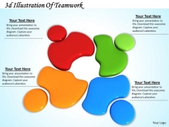 Stock Photo 3d Illustration Of Teamwork PowerPoint Template Stock Photo 3d Illustration Of Teamwork PowerPoint Template