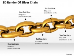 Stock Photo 3d Render Of Golden Chain PowerPoint Slide Stock Photo 3d Render Of Golden Chain PowerPoint Slide