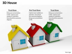 Stock Photo 3d Three House For Real Estate PowerPoint Slide Stock Photo 3d Three House For Real Estate PowerPoint Slide