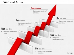 Stock Photo Arrow Making Path In Hurdles PowerPoint Slide Stock Photo Arrow Making Path In Hurdles PowerPoint Slide