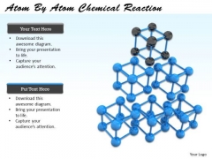 Stock Photo Atom By Atom Chemical Reaction Ppt Template Stock Photo Atom By Atom Chemical Reaction Ppt Template