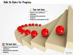 Stock Photo Balls On Stairs For Progress PowerPoint Slide Stock Photo Balls On Stairs For Progress PowerPoint Slide
