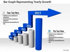 Stock Photo Bar Graph Representing Yearly Growth PowerPoint Slide Stock Photo Bar Graph Representing Yearly Growth PowerPoint Slide