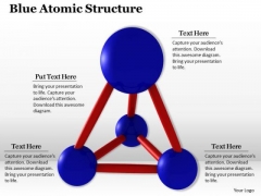 Stock Photo Blue Atomic Structure PowerPoint Template Stock Photo Blue Atomic Structure PowerPoint Template