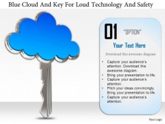 Stock Photo Blue Cloud And Key For Cloud Technology And Safety Image Graphics For PowerPoint Slide Stock Photo Blue Cloud And Key For Cloud Technology And Safety Image Graphics For PowerPoint Slide