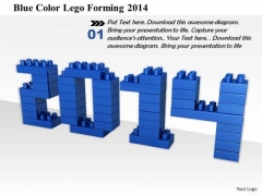 Stock Photo Blue Color Lego Forming 2014 PowerPoint Slide Stock Photo Blue Color Lego Forming 2014 PowerPoint Slide