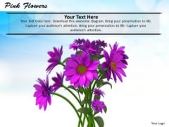 Stock Photo Bunch Of Pink Flowers PowerPoint Slide Stock Photo Bunch Of Pink Flowers PowerPoint Slide