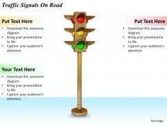 Stock Photo Business Development Strategy Traffic Signals On Road Icons Images Stock Photo Business Development Strategy Traffic Signals On Road Icons Images