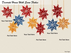 Stock Photo Business Expansion Strategy Decorate House With Snow Flakes Photos Stock Photo Business Expansion Strategy Decorate House With Snow Flakes Photos