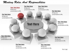 Stock Photo Business Process Strategy Meeting Roles And Responsibities Icons Images Stock Photo Business Process Strategy Meeting Roles And Responsibities Icons Images