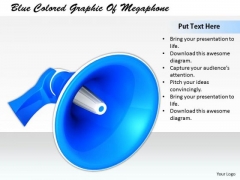 Stock Photo Business Strategy And Policy Blue Colored Graphic Of Megaphone Images