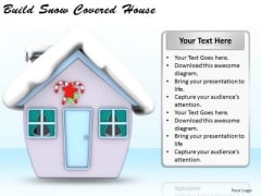 Stock Photo Business Strategy Build Snow Covered House Success Images