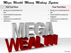 Stock Photo Business Strategy Development Mega Wealth Money Making System Stock Photo Business Strategy Development Mega Wealth Money Making System