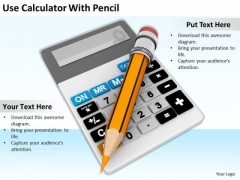 Stock Photo Business Strategy Model Use Calculator With Pencil Photos