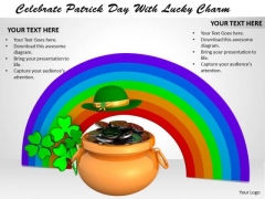 Stock Photo Celebrate Patrick Day With Lucky Charm PowerPoint Template Stock Photo Celebrate Patrick Day With Lucky Charm PowerPoint Template