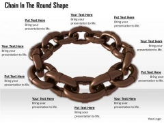 Stock Photo Chain In The Round Shape Isolated On White PowerPoint Slide Stock Photo Chain In The Round Shape Isolated On White PowerPoint Slide