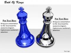 Stock Photo Chess Kings Of Two Teams PowerPoint Slide Stock Photo Chess Kings Of Two Teams PowerPoint Slide