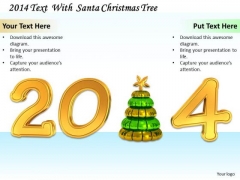 Stock Photo Christmas Tree With 2014 Year Text PowerPoint Slide Stock Photo Christmas Tree With 2014 Year Text PowerPoint Slide