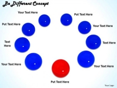 Stock Photo Circle Of Blue Balls With Red One For Leadership PowerPoint Slide Stock Photo Circle Of Blue Balls With Red One For Leadership PowerPoint Slide