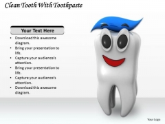 Stock Photo Clean Tooth With Toothpaste Ppt Template Stock Photo Clean Tooth With Toothpaste Ppt Template