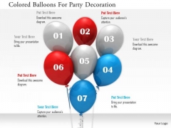 Stock Photo Colored Balloons For Party Decoration PowerPoint Slide Stock Photo Colored Balloons For Party Decoration PowerPoint Slide